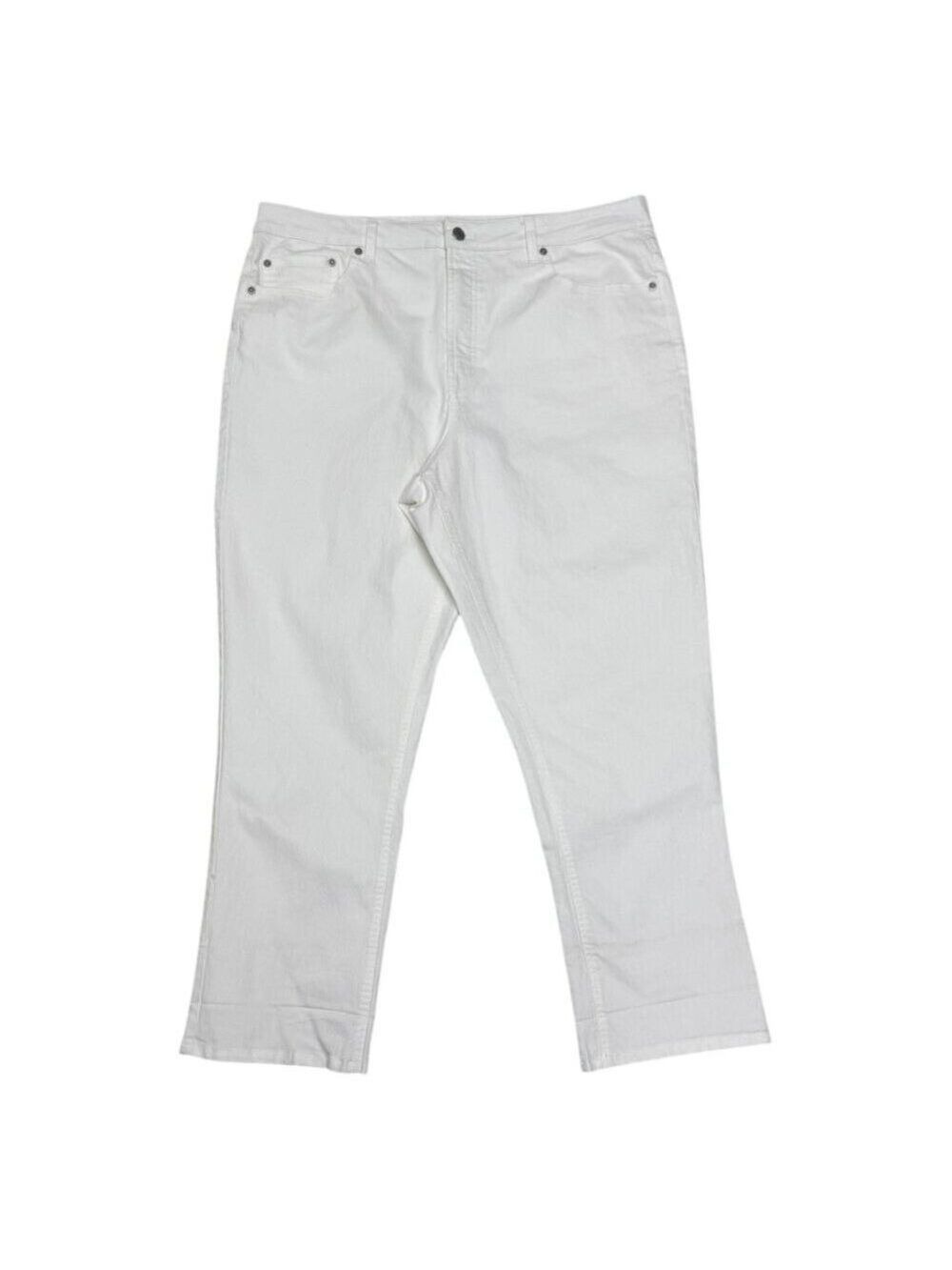FRYE Leathers Jeans White Denim Designer Pants Womens 16